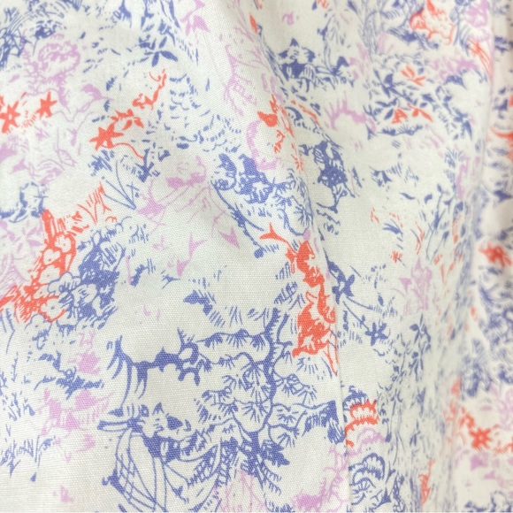 Eddie Bauer Floral Button Down Shirt medium Wrinkle Free Shaped Fit cotton - Picture 12 of 14